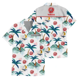 Yamaha Exclusive Logo Hawaiian Shirt Tropical Landscape Pattern All-over Print For Men Women Kids, Custom Name HIDI210225Y7HWLS2YMH