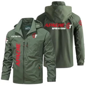 Apache Sprayers Windbreaker Jacket Hooded Detachable, Outdoor Windproof Running Jacket, Custom Text HIHI120325Y28WJ86APS