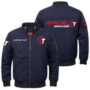 Apache Sprayers Exclusive Logo Men Bomber Jacket Windproof Coat Multi Pockets, Custom Name HIDI290325Y51BJ2APS