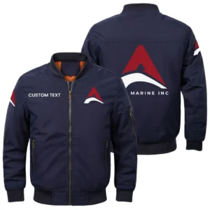 Apex Marine Exclusive Logo Men Bomber Jacket Windproof Coat Multi Pockets, Custom Name HIDI310325Y51BJ2APM