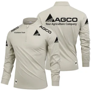 AGCO Limited 2025 Long Sleeve Shirt, Stand Collar Quarter Zip-up Custom Name HIDI050425Y49LMT05AGC