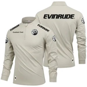 Evinrude Outboard Motors Limited 2025 Long Sleeve Shirt, Stand Collar Quarter Zip-up Custom Name HIDI100425Y49LMT05EOM