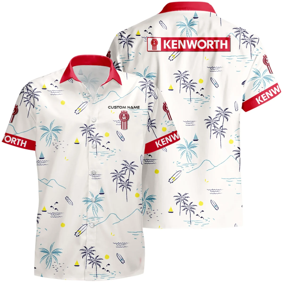 Kenworth Truck Hawaiian Shirt x T-Shirt Full Set Limited 2025 All Over Print, Custom Name HIDI280425Y7HWLS9KEN