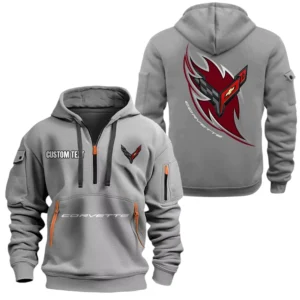 Corvette Half Zip Hoodie, Sport Hooded Multi-Pocket, Custom Name TN260525Y25QZ2HCT1COR