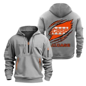 J.I. Case Half Zip Hoodie Sport Hooded Multi-Pocket Custom Name TN280525Y25QZ2HCT1JIC