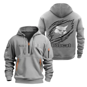 Bobcat Half Zip Hoodie Sport Hooded Multi-Pocket Custom Name TN280525Y25QZ2HCT2BOC