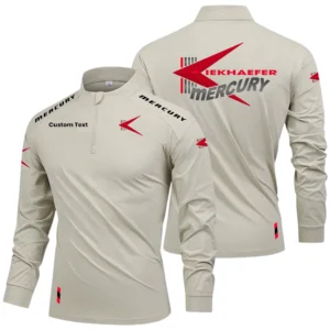 Kiekhaefer Mercury Limited 2025 Long Sleeve Shirt, Stand Collar Quarter Zip-up Custom Name HIDI030525Y49LMT05MEM