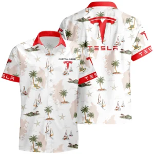 Tesla Semi Hawaiian Shirt x T-Shirt Full Set Limited 2025 All Over Print, Custom Name HIDI030525Y7HWLS3TLS