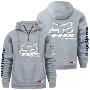 Fox Racing Quarter Zip Pullover Hoodie Custom Name