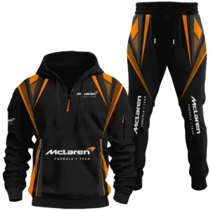 McLaren Racing Limited Half Zip Hoodie x Long Pants Set All-over Print, Custom Name