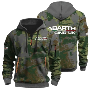 Abarth Racing UK Half Zip Hoodie All Over Prints Sports Hoodie Style Custom Name