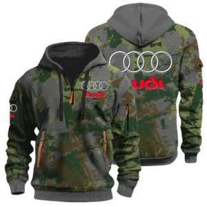 Audi Half Zip Hoodie All Over Prints Sports Hoodie Style Custom Name