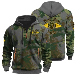 Boss Hoss Cycles Half Zip Hoodie All Over Prints Sports Hoodie Style Custom Name