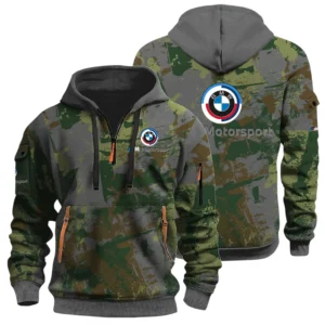 BMW M Motorsport Racing Half Zip Hoodie All Over Prints Sports Hoodie Style Custom Name