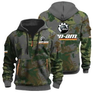 Can Am BRP Half Zip Hoodie All Over Prints Sports Hoodie Style Custom Name