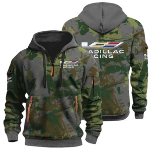 Cadillac Racing Half Zip Hoodie All Over Prints Sports Hoodie Style Custom Name