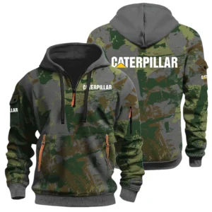 Caterpillar Half Zip Hoodie All Over Prints Sports Hoodie Style Custom Name