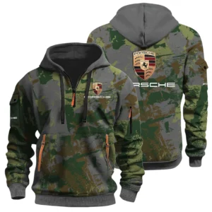 Porsche Half Zip Hoodie All Over Prints Sports Hoodie Style Custom Name
