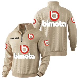 Bimota Quarter-Zip Sweatshirt Stand Collar Custom Name