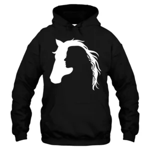 Horse Girl Hoodie – Black